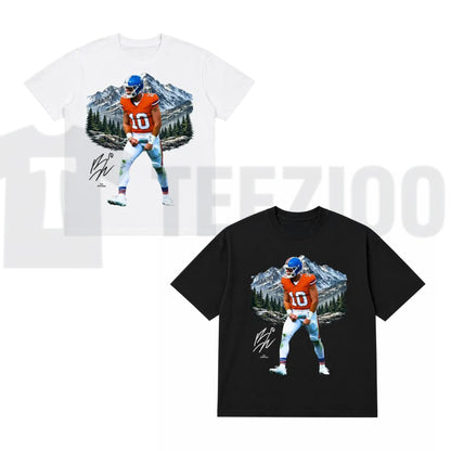 Men's 90s Style Bo Nix Graphic T-Shirt – Teezioo