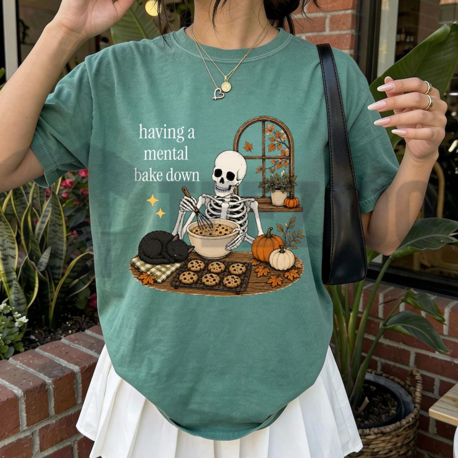 Mental Bake Down Skeleton Shirt – Funny Baking Cookie Baker Graphic Tee - Teezioo