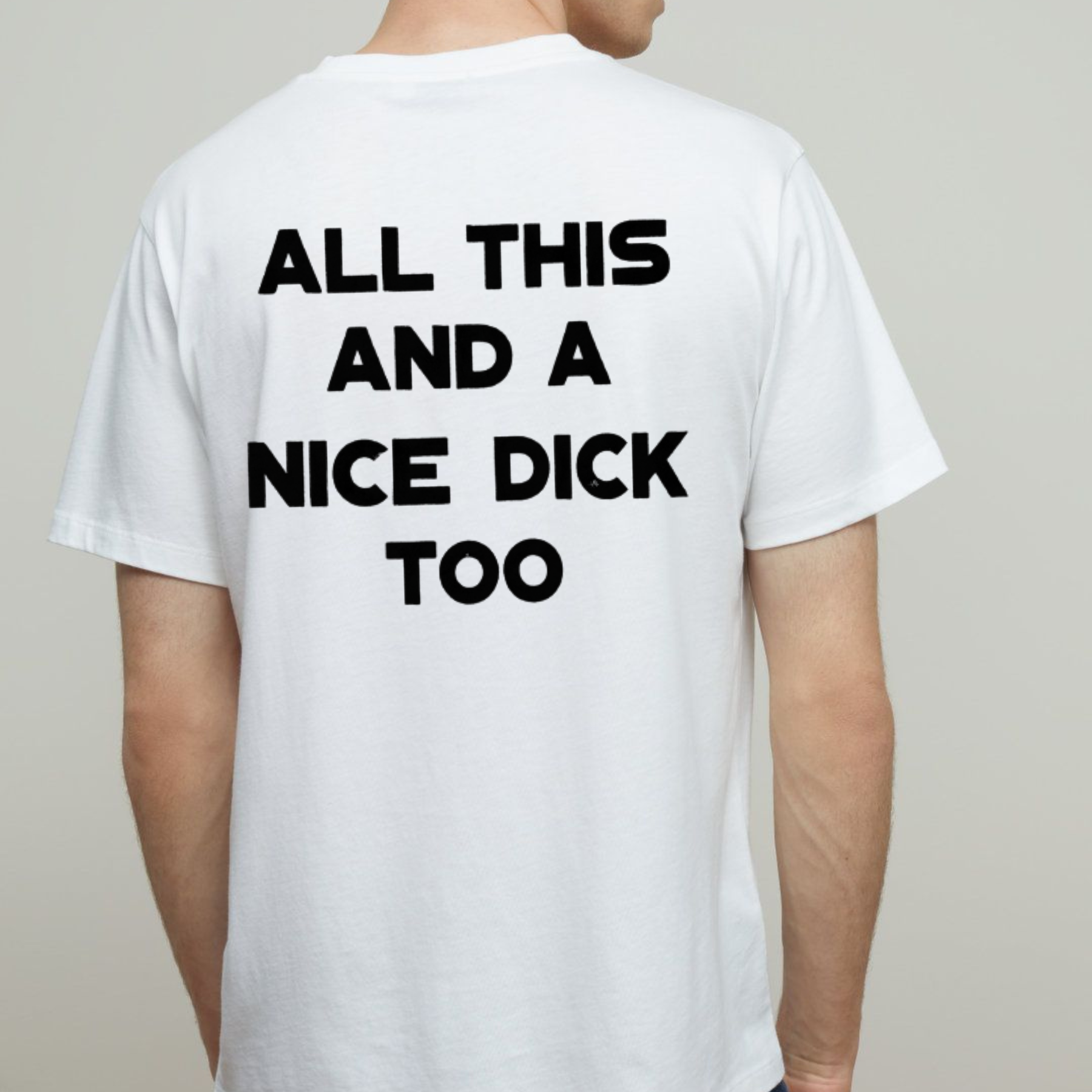 Minimalist "All This" Bold Quote Tee – Sarcastic Men's Graphic Shirt- Teezioo