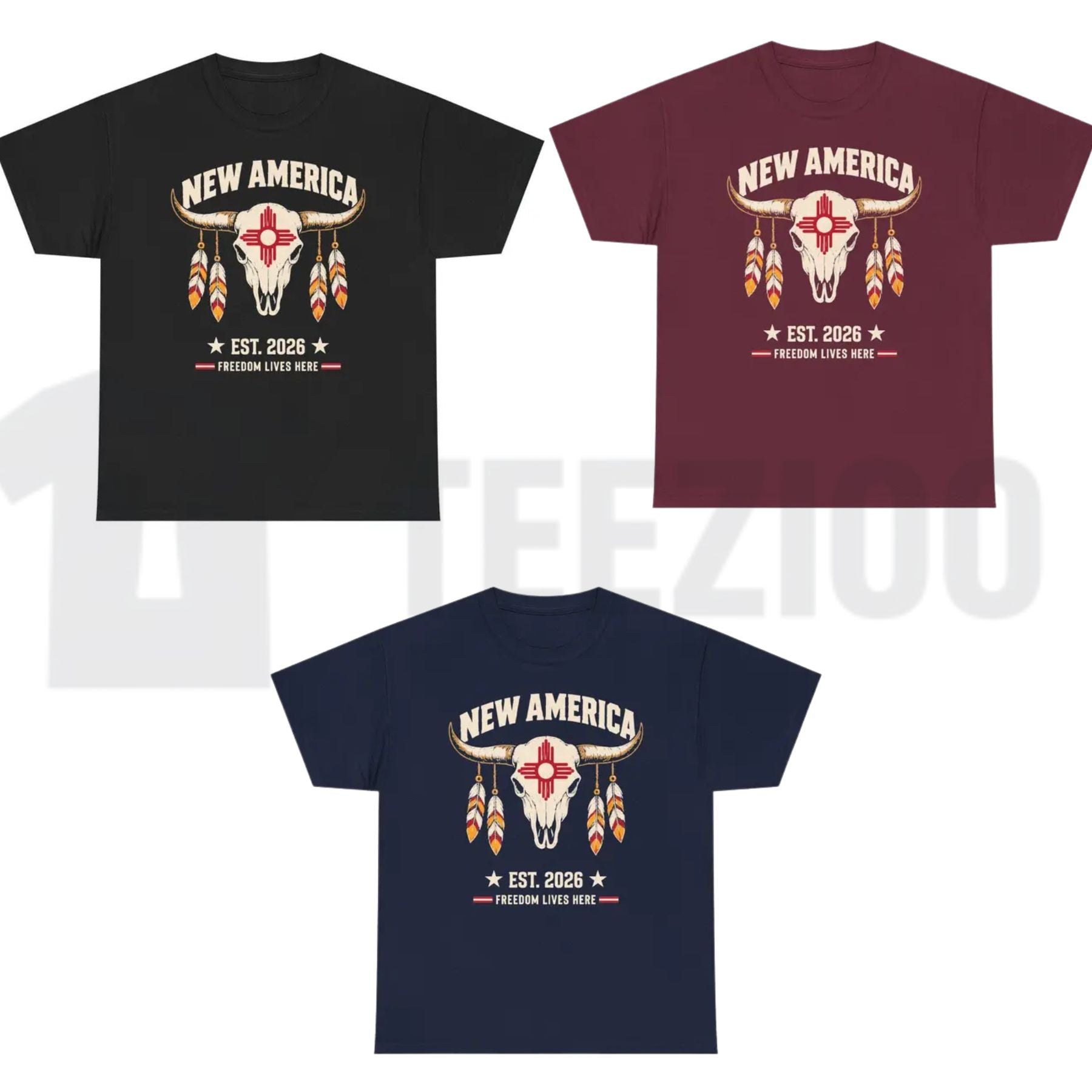 New Mexico Zia Symbol Pride Top – New America Graphic Southwestern Apparel - Teezioo