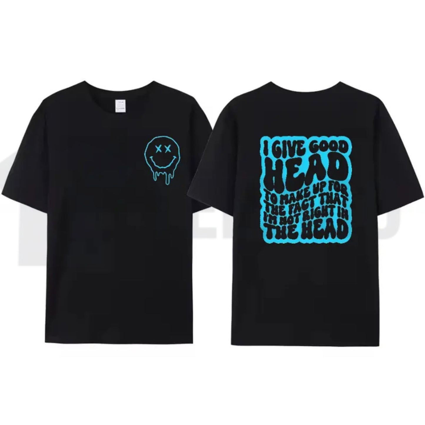 Not Right in the Head Funny Shirt – Retro Wavy Sarcasm Graphic Tee - Teezioo