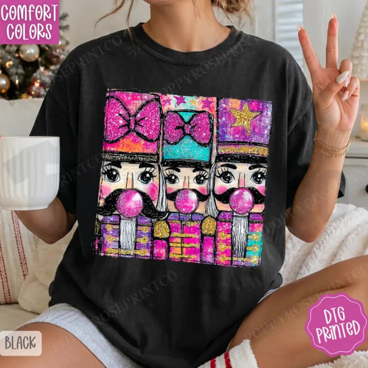 Nutcracker Shirt Comfort Colors – Trendy Christmas Womens Tee Gift - Teezioo
