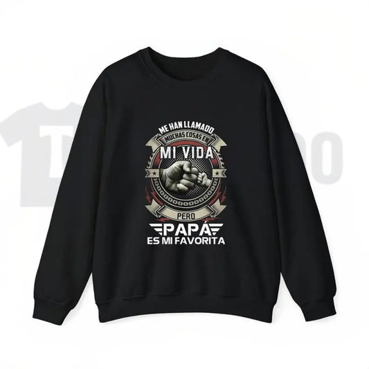 Papá Es Mi Favorita T-Shirt – Spanish Graphic Tee, Father’s Day Gift for Latino Dads, Cool Fist Bump Shirt for Men - Teezioo