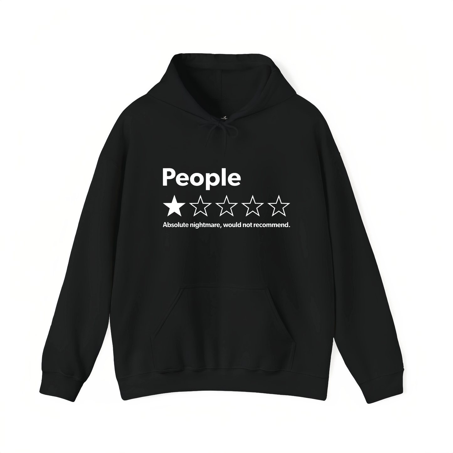 People: Absolute Nightmare 1-Star Review Hoodie - Teezioo