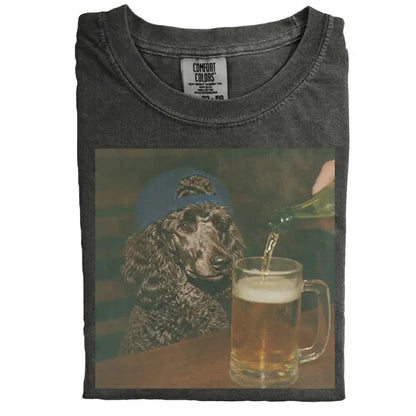 Dog Beer Tee – Vintage 90s Edgy Dog Meme Shirt