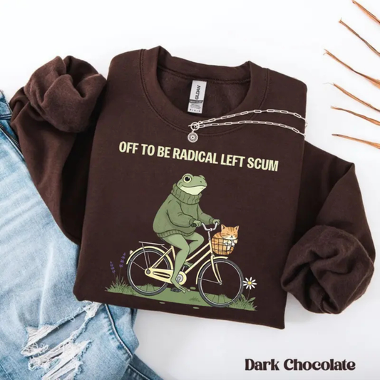 Radical Left Scum Sweatshirt - Teezioo
