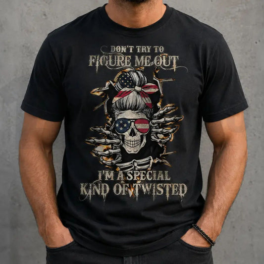 Sarcastic Pure Cotton Short Sleeve Top – Men's Dark Humor Graphic Apparel - Teezioo
