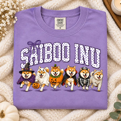 Comfort Colors Halloween Dog Breeds Shirt – Spooky Witch Hat Pumpkin Tee
