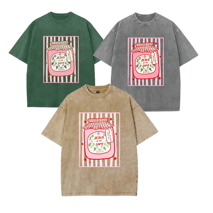 Sweet Strawberry "Jesus Is My Jam" Christian Tee - Teezioo