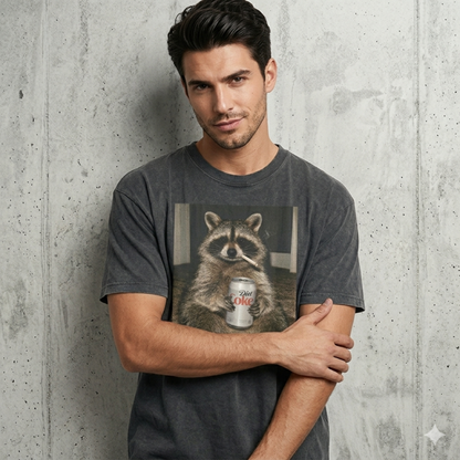 Raccoon Diet Coke & Smoking T-Shirt