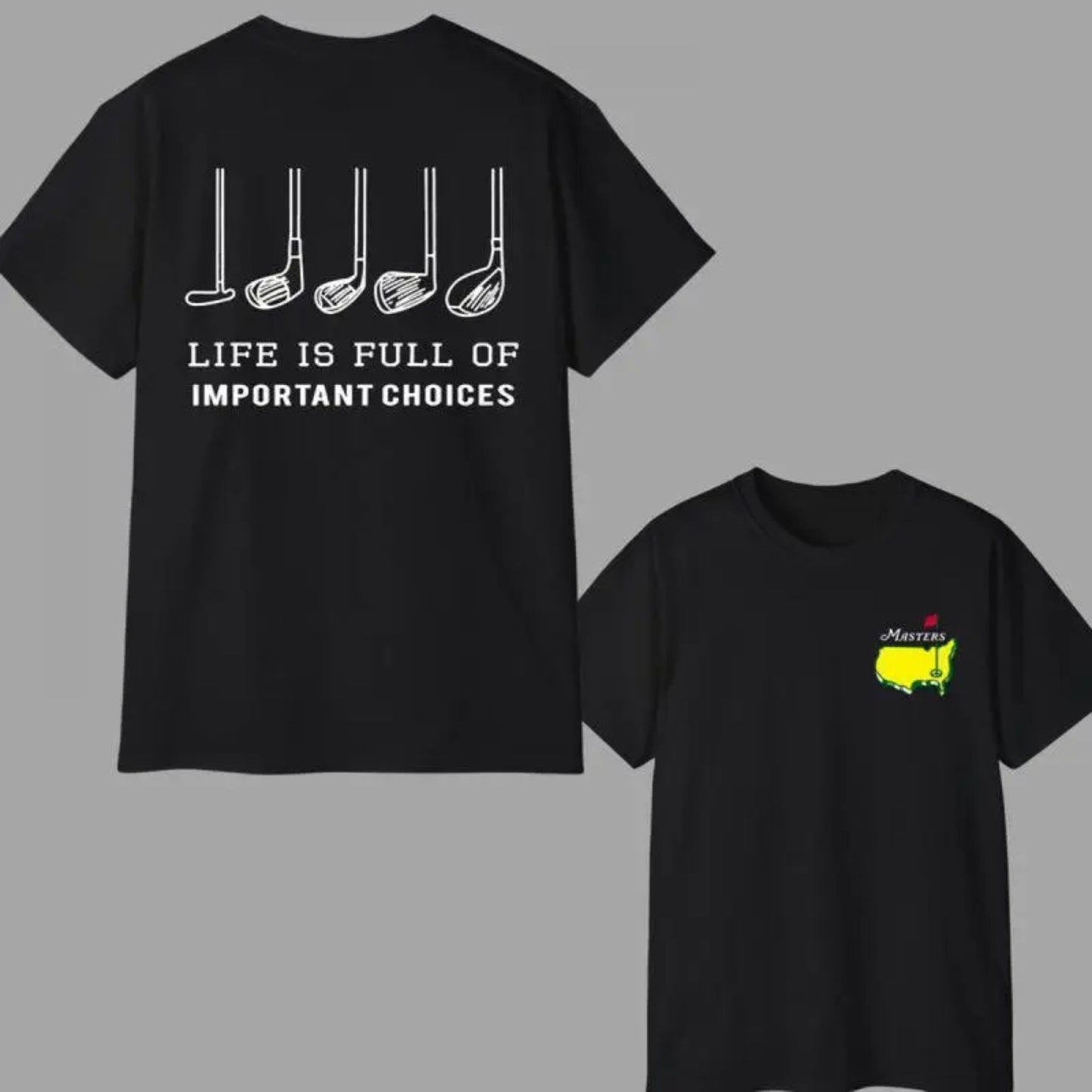 "The Masters" Premium Golf T-Shirt – New Edition Master Golfing Tee, 100% Cotton Tournament Style Shirt, Made in USA - Teezioo