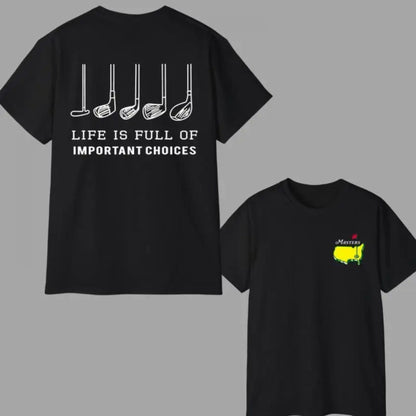 "The Masters" Premium Golf T-Shirt – New Edition Master Golfing Tee, 100% Cotton Tournament Style Shirt, Made in USA - Teezioo