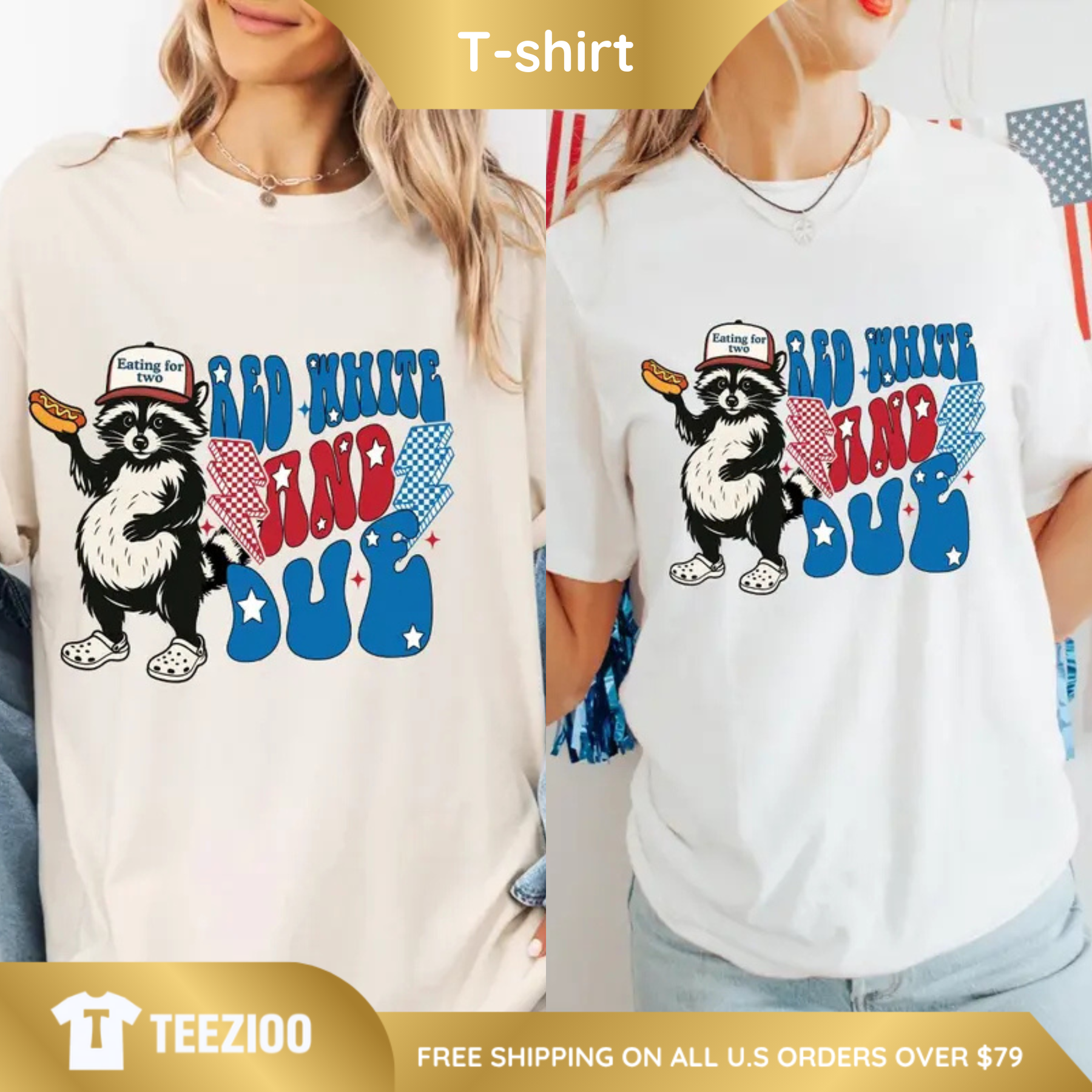 Vintage American Mama 4th of July Maternity Tee - Teezioo