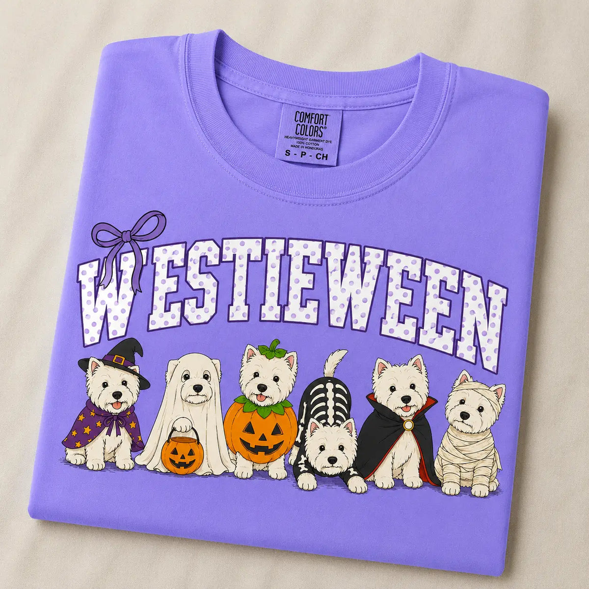 Comfort Colors Halloween Dog Breeds Shirt – Spooky Witch Hat Pumpkin Tee
