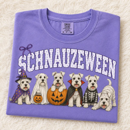 Comfort Colors Halloween Dog Breeds Shirt – Spooky Witch Hat Pumpkin Tee