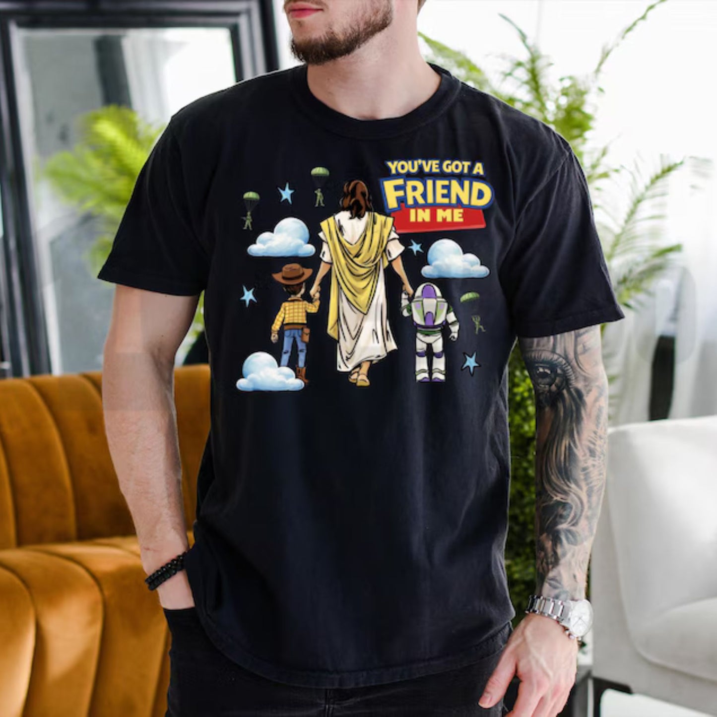 Youve Got A Friend In Me Woody Buzz Tee – Retro Vintage Toy Story Mashup Shirt - Teezioo