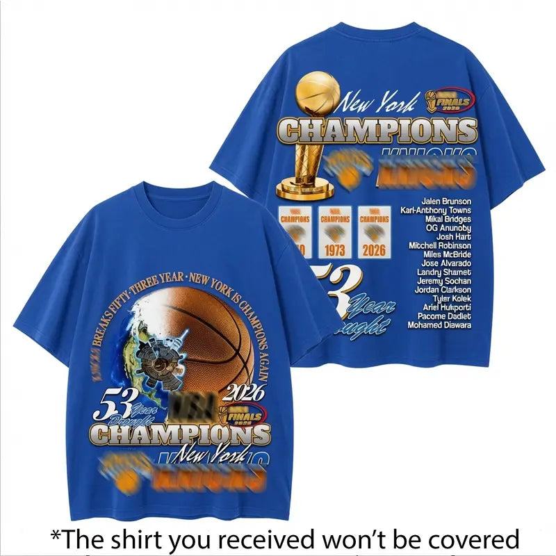 New York Basketball Champions 2026 Championship T-Shirt