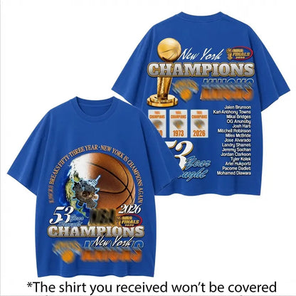 New York Basketball Champions 2026 Championship T-Shirt