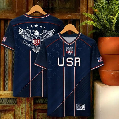 USA 2026 V-Neck Soccer Fan Jersey – Retro Football