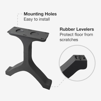 Bench Legs 101 Wishbone 16.3" H Mid-Century Modern Style