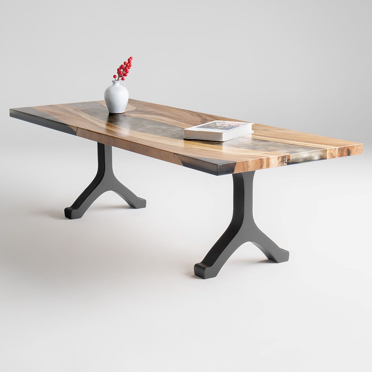 Bench Legs 101 Wishbone 16.3" H Mid-Century Modern Style