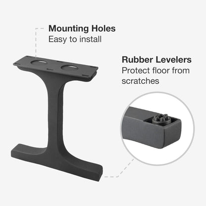 Bench Legs 102 Wineglass 16.3" H Metal Legs for Outdoor and Indoor Benches