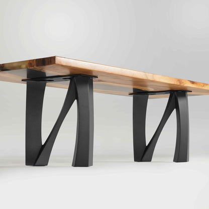 Bench Legs 104 Norah 16" H Mid-Century Modern Style