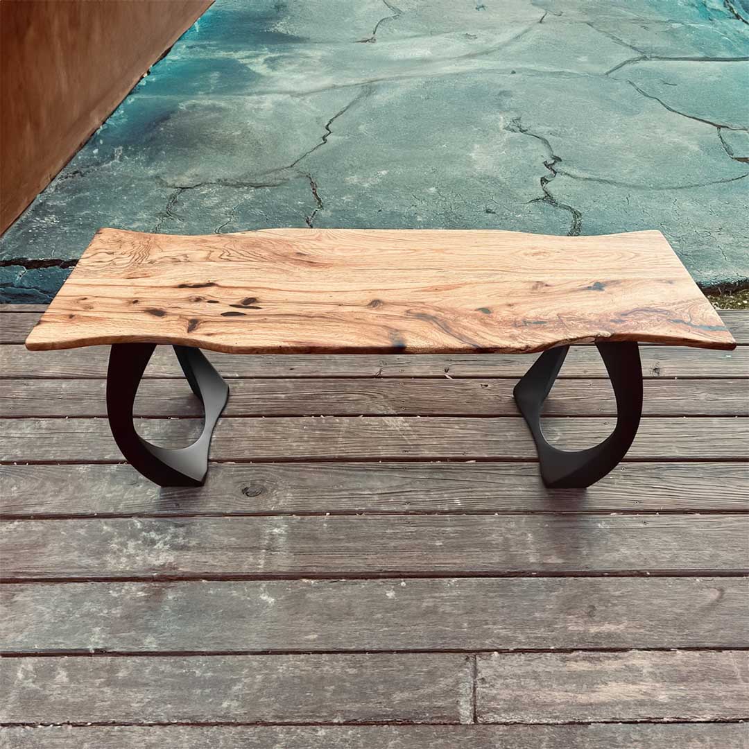 Bench Legs 105 Cleo 16.3" H Metal Handmade Furniture