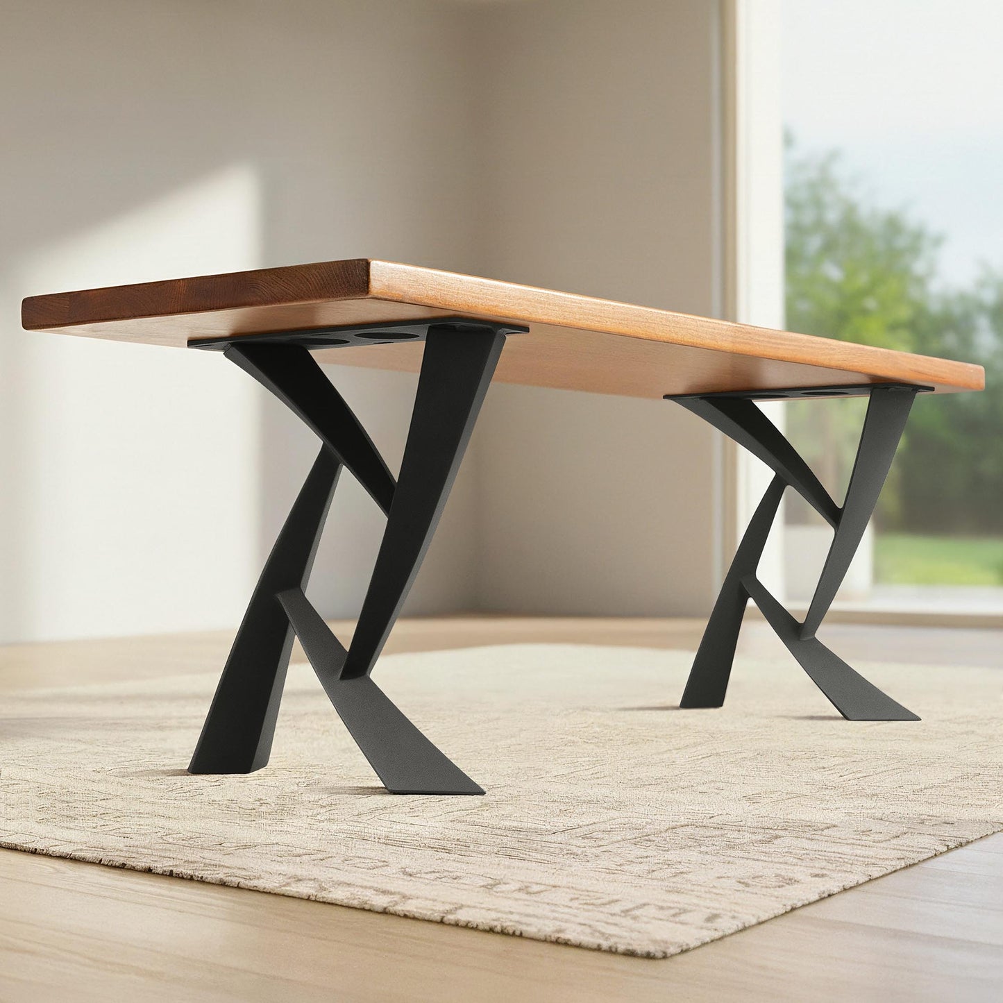 Bench Legs 107 Draco 16.5" H Modern Metal DIY Furniture