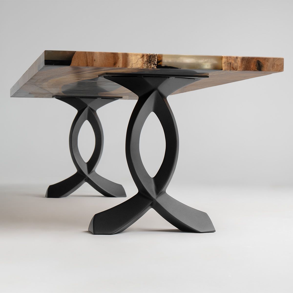 Bench Legs 108/128 Curva 16" H Curved Metal Furniture Legs