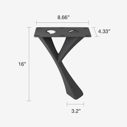 Bench Legs 115 Yami 16" H Mid-Century Modern Style