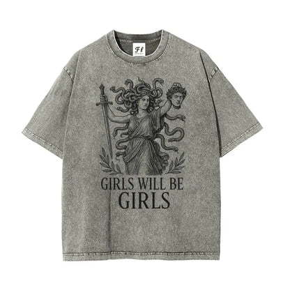 Vintage Medusa "Girls Will Be Girls" T-Shirt