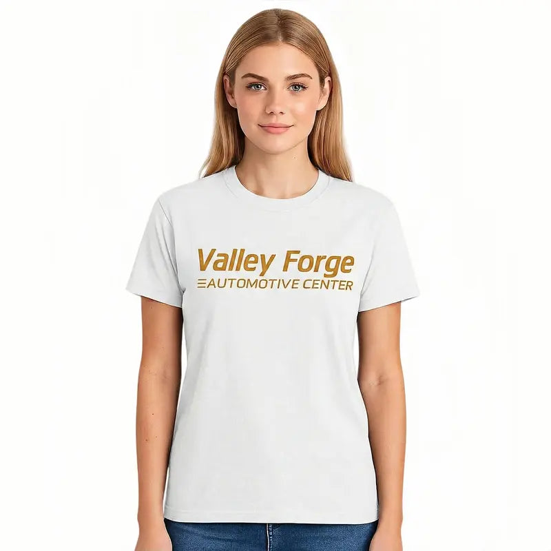 Valley Forge Automotive Center Shirt - Vintage Garage Mechanic Graphic Cotton Tee