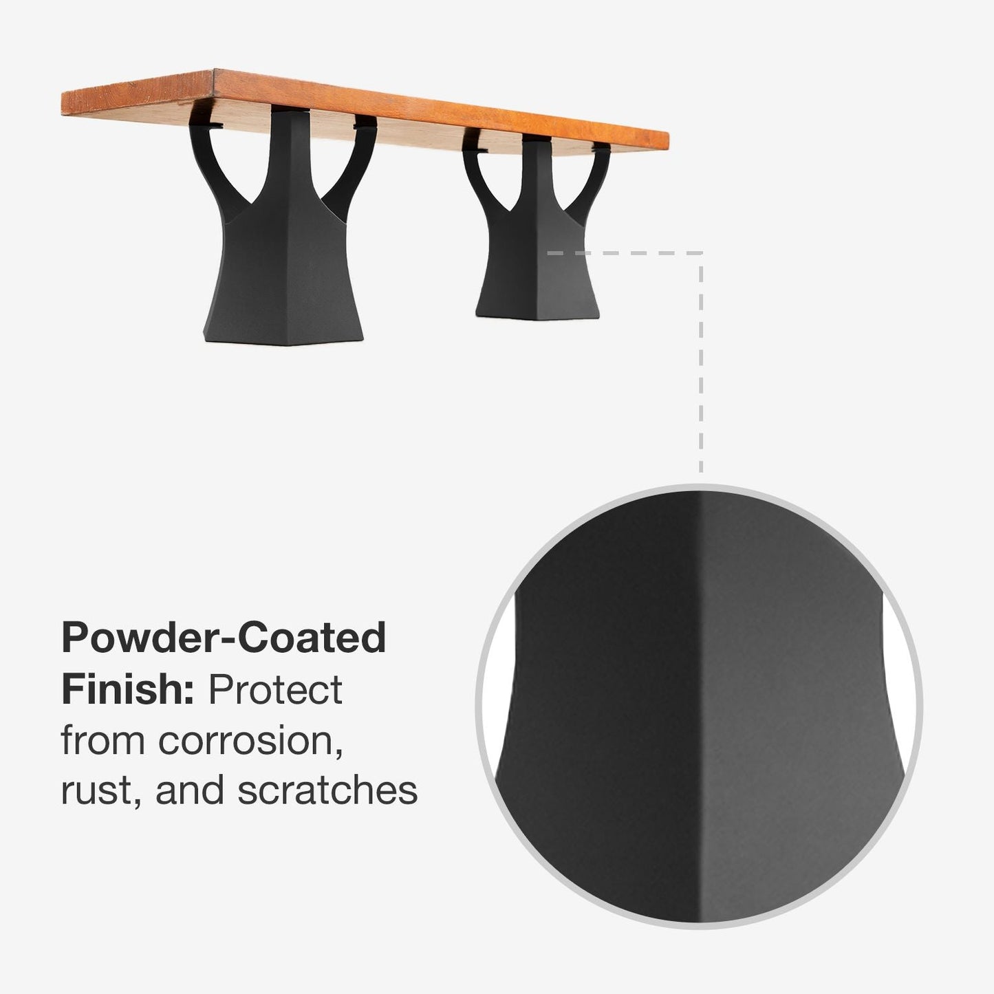 Coffee Table Base 106B Namu 16" H Mid-Century Style for DIY Projects