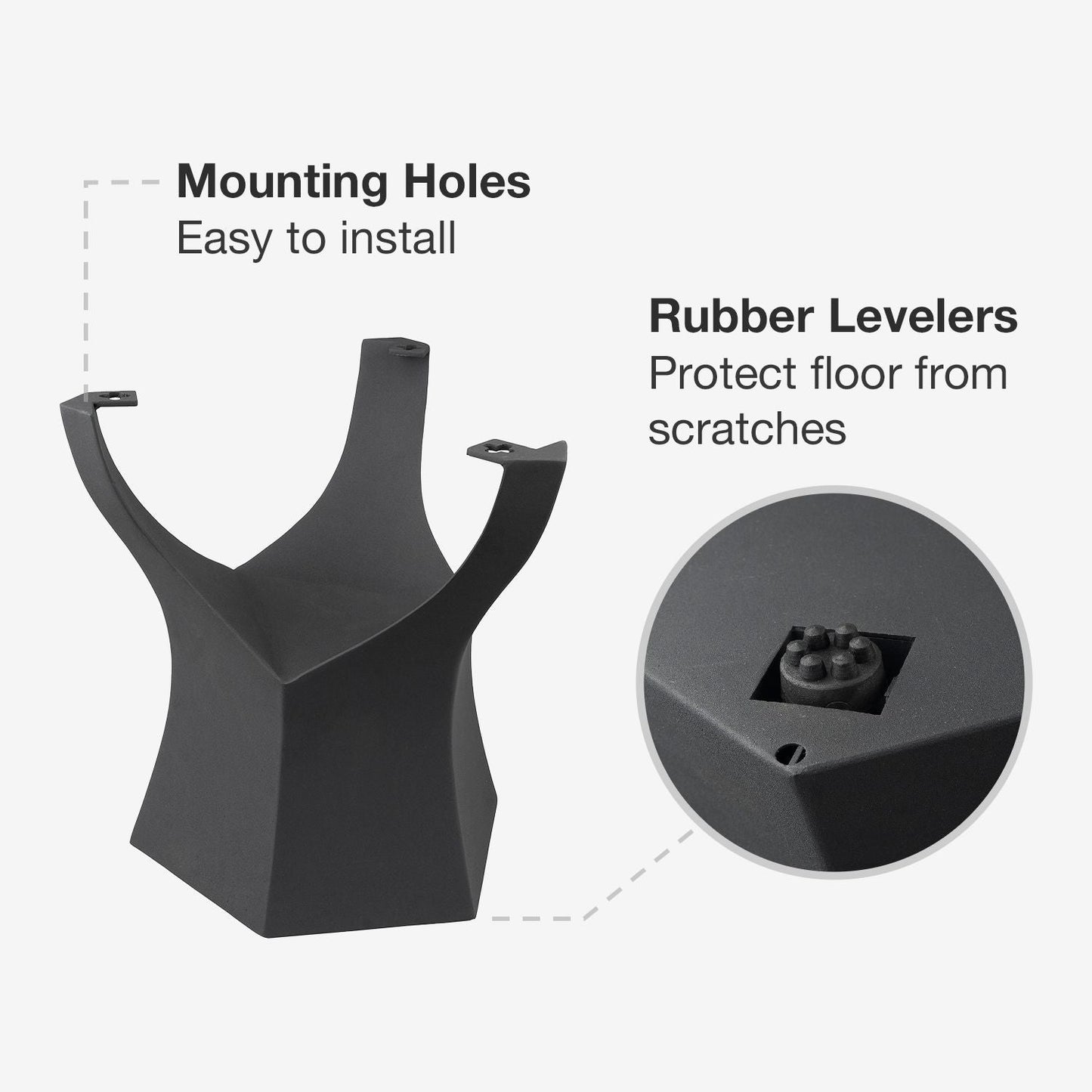 Coffee Table Base 106B Namu 16" H Mid-Century Style for DIY Projects