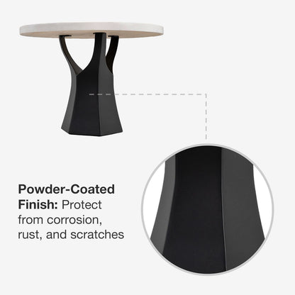 Coffee Table Base 106S Namu 16.1" H Modern Furniture for Round Table Top