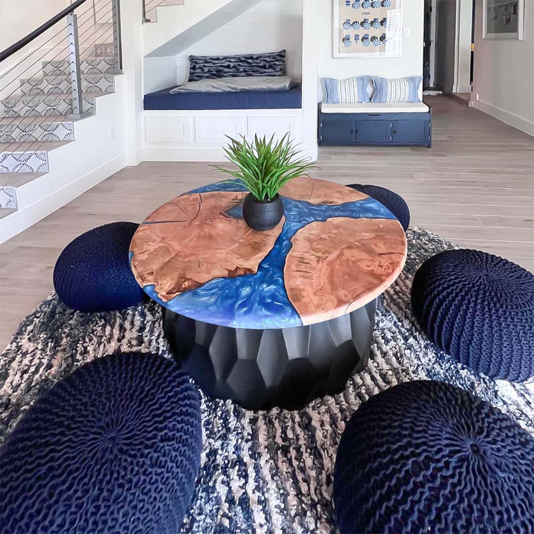 Coffee Table Base 201 Alva 15.8" H Contemporary Style Furniture