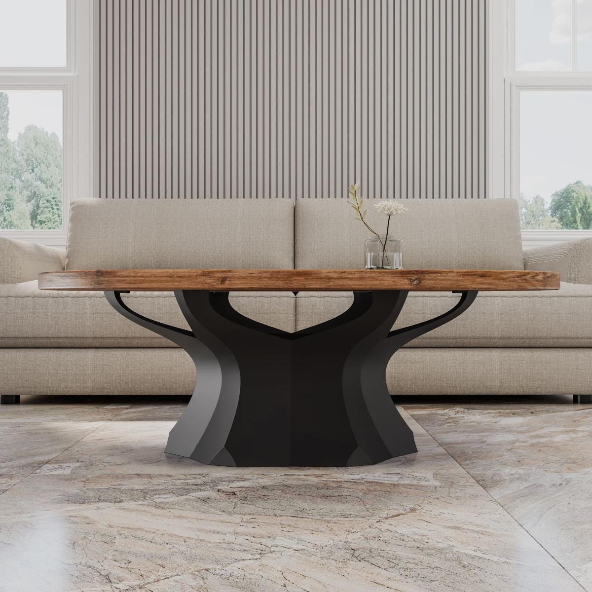 Coffee Table Base 215/229 Namu 16.5" H Metal Handmade Furniture