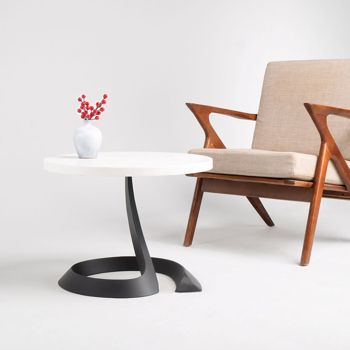 Coffee Table Base 223 Python 16" H DIY Legs for Scandinavian Style