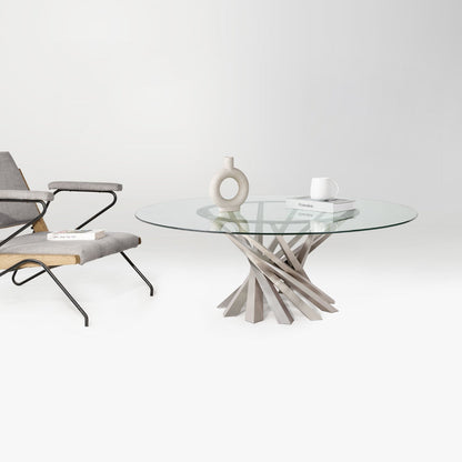 Coffee Table Base 226 Gold & Silver 16.5" H Handcrafted DIY Project