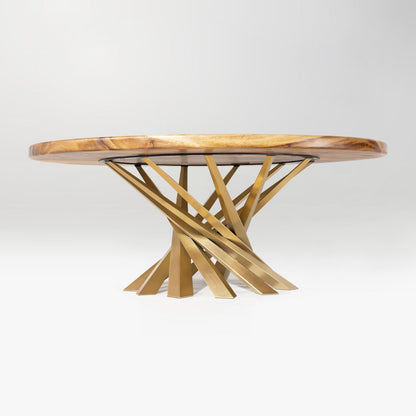 Coffee Table Base 226 Gold & Silver 16.5" H Handcrafted DIY Project