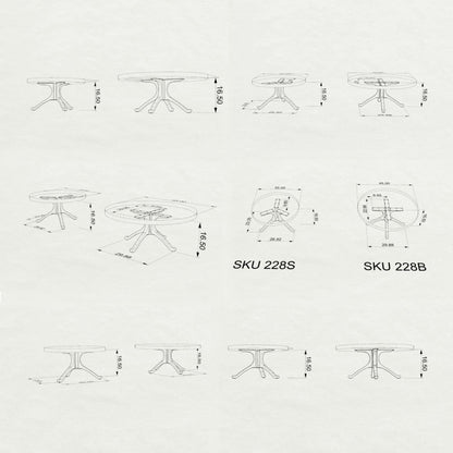 Coffee Table Base 228 Wishbone 16.5" H Handmade DIY Project