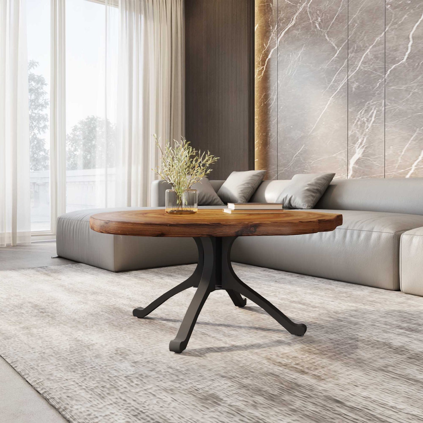 Coffee Table Base 228 Wishbone 16.5" H Handmade DIY Project