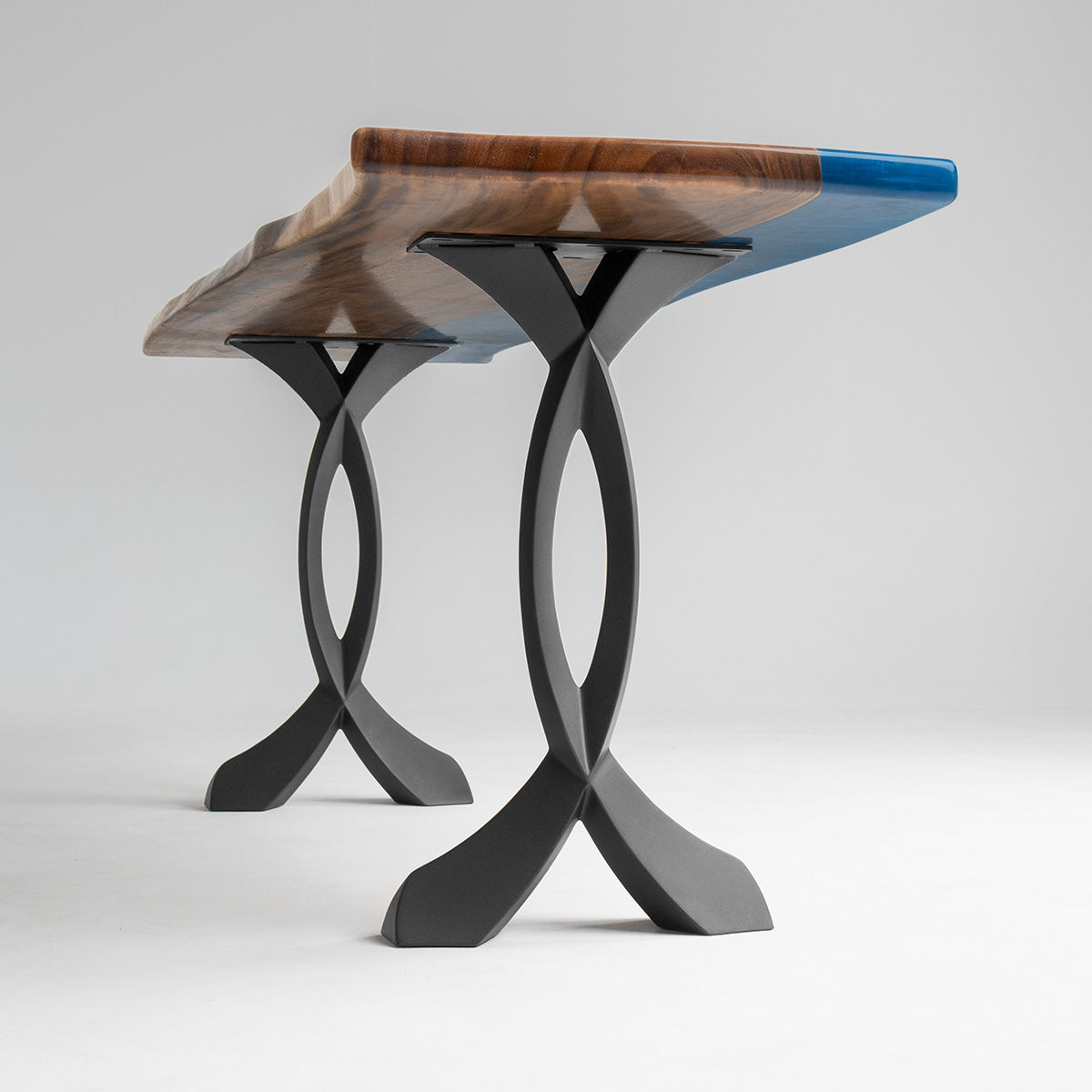 Console Table Legs 207 Curva 28" H Metal Furniture for Modern Custom Style