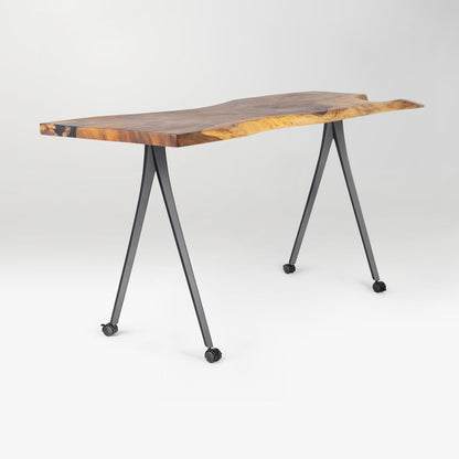 Counter Table Legs with Casters 617 Compa 36" H Industrial Style