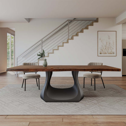 Dining Table Base 302 Uilani 28" H Metal Heavy-Duty Pedestal Stand