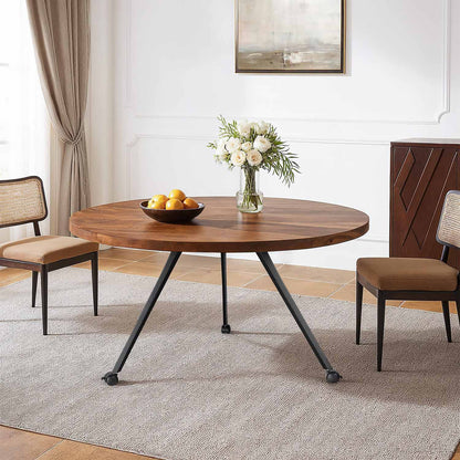 Dining Table Legs with Casters 450 Compa 28" H Industrial Style