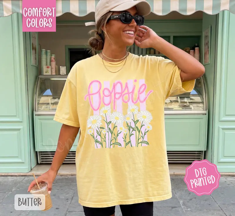 Blooming "Oopsie Daisy" Retro Tee