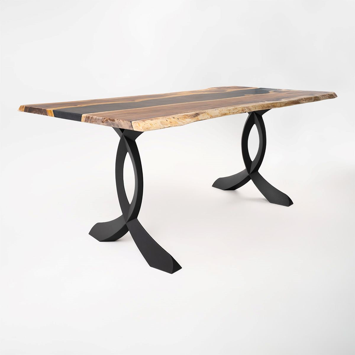 418 Curva 28" H Dining Table Curved Legs