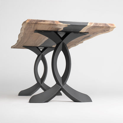 418 Curva 28" H Dining Table Curved Legs